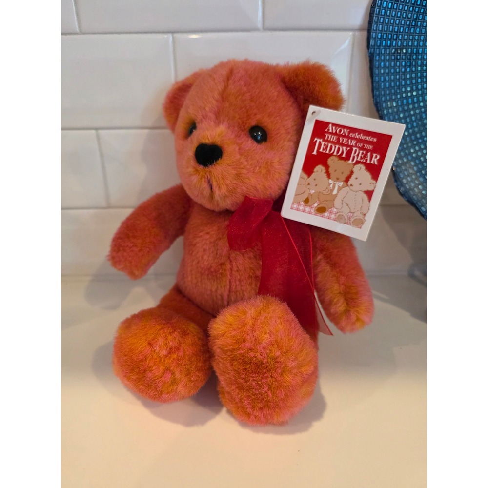 Vintage Avon Teddy Bear 2002 Musical Plush 100th Anniversary w/ Tag Works